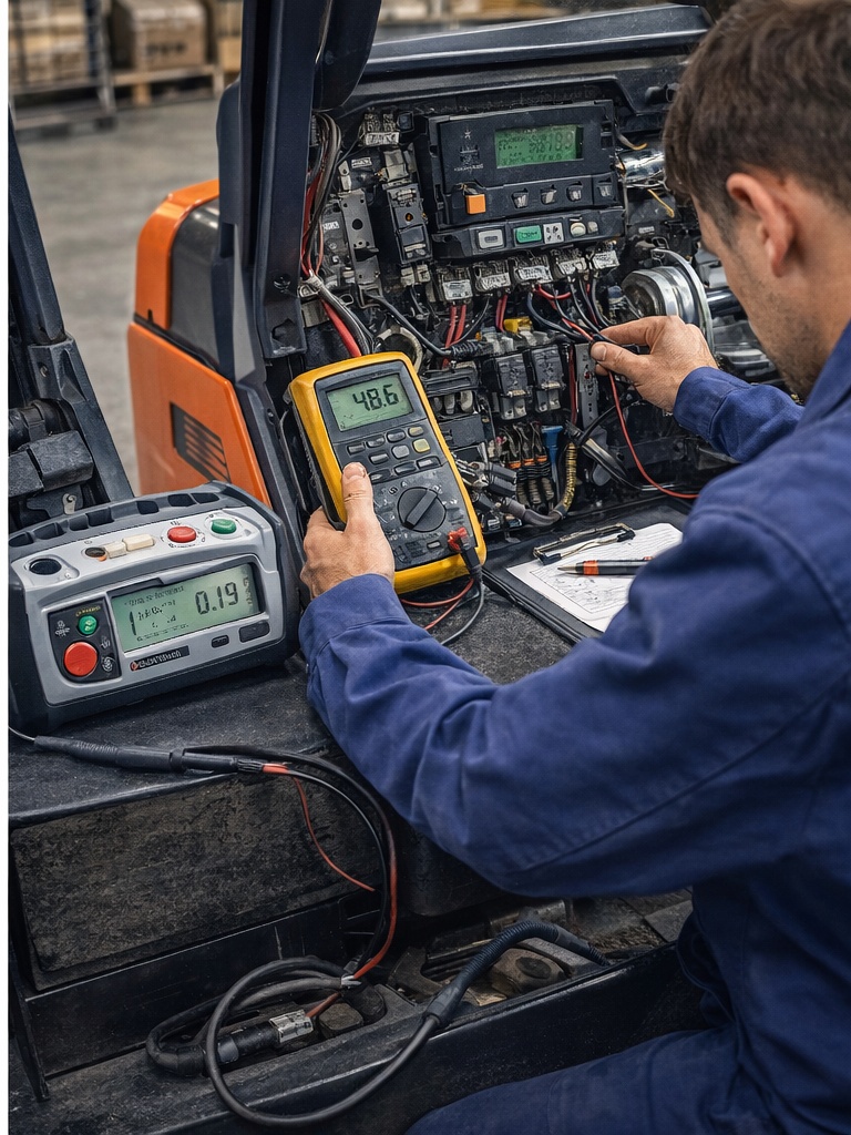 diagnostyka elektroniki wózka widłowego