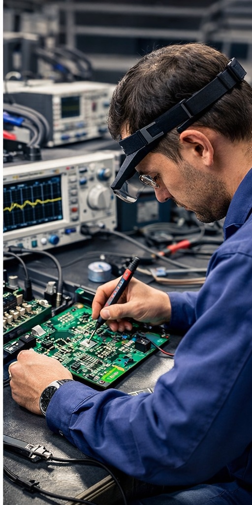 Diagnostyka falownika Inovance elektronika sterowania