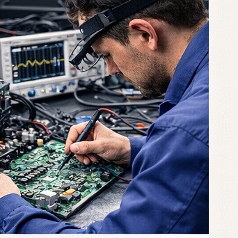 migający wyświetlacz falownika inovance