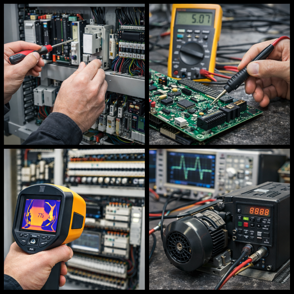 naprawa automatyki przemysłowej serwis sterowników i elektroniki