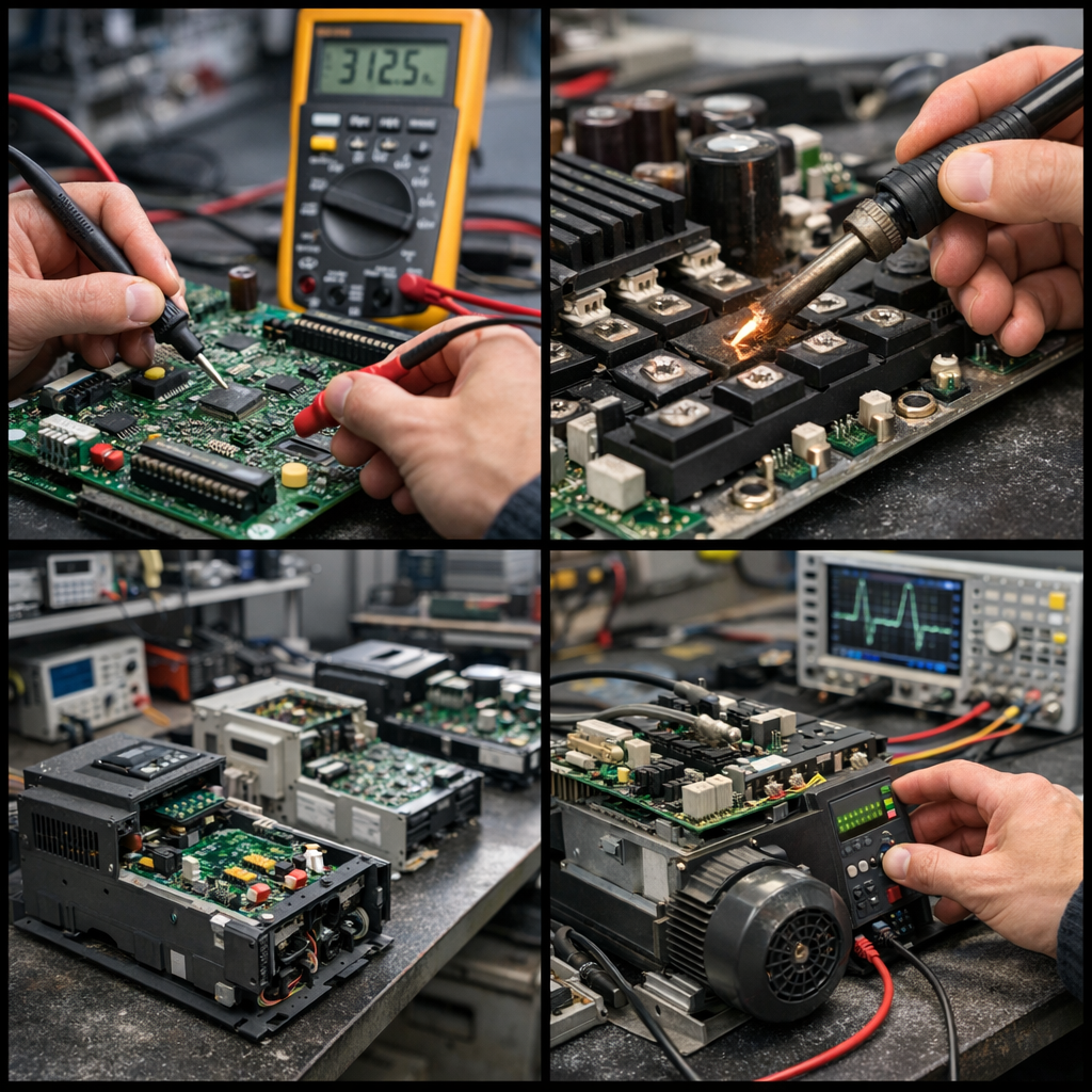 naprawa falownika diagnostyka elektroniki przemysłowej falowników